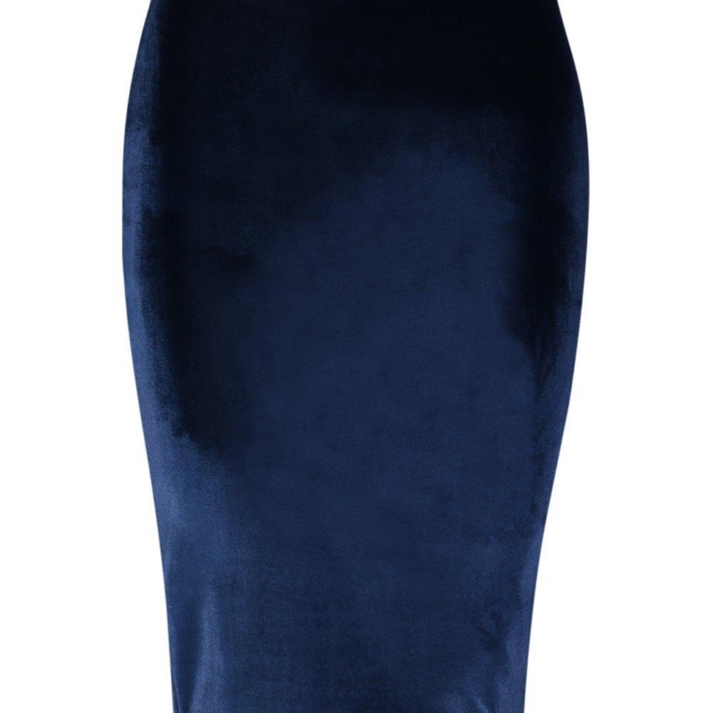 PLUS VELVET MIDI SKIRT